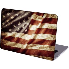 Compatible with MacBook Pro 16-inch Hard Protective Shell Cace and Keyboard Cover ( A2141, 2020 2019 Release ) - Grunge Flag of United States