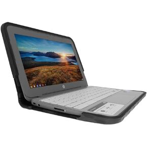 Gumdrop Cases Softshell Chromebook Case for HP Chromebook 11 Rugged Shock Absorbing Cover v010nr, Black