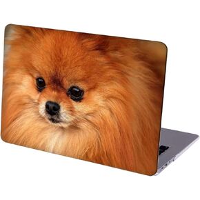 Case Compatible with MacBook Air 13 inch Retina Display with Touch ID, Hard Protective Shell with Keyboard Cover ( M1 A2337 A2179 A1932, 2018 2019 2020 Release) - Pomeranian Puppy Dog-1