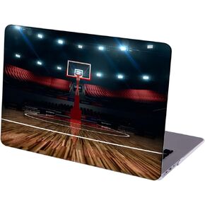 Compatible with MacBook Air 13 inch Retina Display with Touch ID, Hard Protective Shell with Keyboard Cover (M1 A2337 A2179 A1932, 2018 2019 2020 Release) - Basketball Arena-01