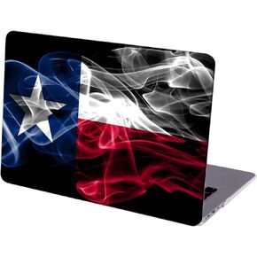 Case Compatible with MacBook Pro 14 inch Hard Protective Shell with Keyboard Cover (A2442 M1 Pro/Max, 2021 Release) - Smoky Flag of Texas