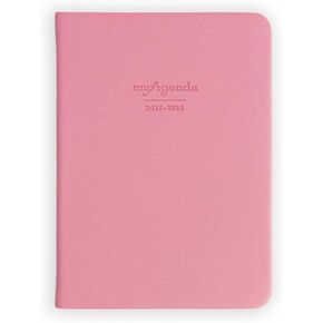 myAgenda Mini Planner with 18 Month Calendar to Organize Schedules and Appointments with Vegan Leather Cover (July 2025 to December 2026) (Pacific Blue)