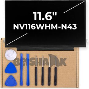 11.6" Glossy LCD Screen Replacement B116XTN02.3 - Dell ChromeBook 3100, Samsung Chromebook 4 3 2, Lenovo Chromebook 100e, HP Chromebook 11 11A, ProBook, Stream - Laptop LED Display 1366x768 Non Touch in Saudi Arabia