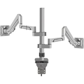 27/32-inch Dual-Screen Monitor Splicing Bracket Lifting and Rotating Computer Screen Desktop Heightening Base Stand(Black)