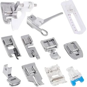 22PCS Sewing Presser Foot Set Sewing Machine Kit Household Multifunctional DIY Spare Parts Accessories for Most Sewing Machines for Brother for Singer(with a Box)