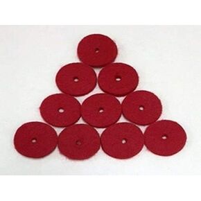 PIN PIN FELTS RED 10 Pack FIT للمغني وزن الريشة 221 222 301-8879 RED