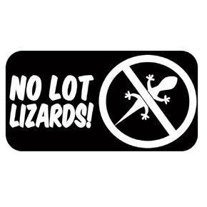 No Lot Lizards TP 564 vinyl 8" Decal Sticker truck driver diesel fwd trucker