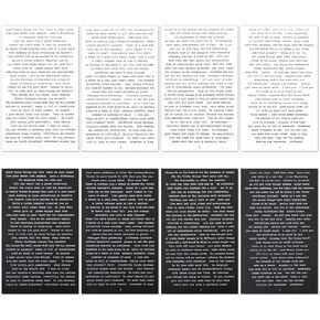 8 Sheets Quote Sentiment Phrase Word Great Sayings Stickers DIY for Scrapbook Art Journals Crafting Projects Handmade Cards Folios (4 Black+4 White)