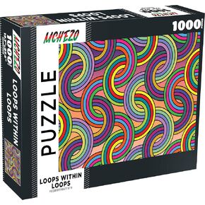 1000 Piece Abstract Jigsaw Puzzle: Loops Within Loops