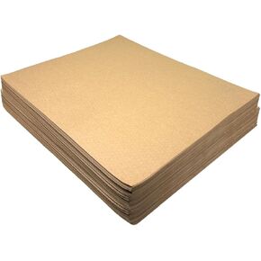 N.F. String & Son Kraft Paper Sheets - 20 x 16 in. - 250 Kraft Sheets, Kraft Paper, Heavy-Duty Brown Craft Paper Sheets for Arts and Crafts, Drawing, DIY, Packaging (250)