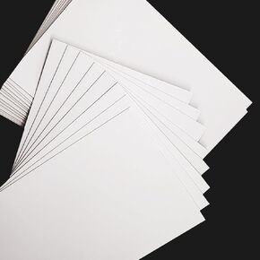 100 Sheets Cardstock Paper 5x7 - GARLVASO Blank White Cardstock Paper 80lb/230GSM, Thick Printable White Cards Stock Heavyweight Cards for Flashcards, Postcards, Greeting Cards, Wedding Invitation