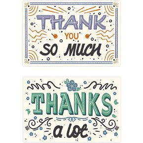 50PCS 4×6 Inch Simple Thank You Cards Without Envelope，Suitable For All Thankful Scenarios,such as Mother's Day, Father's Day, Teacher's Day, or to your leaders and friends. (pink)