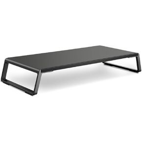 ID-20 Laptop Desktop Monitor Heightening Stand LCD Computer Stand Storage Rack Base(Black)