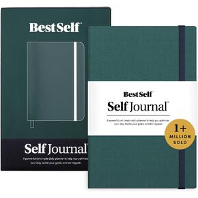 BestSelf Self Journal 13-Week Productivity Journal with Prompts, Undated Planner and Guided Journal for Women and Men, Black in Kuwait