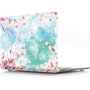 IVY Compatible with MacBook Air 13 Old Release (2010-2017, Models: A1369 / A1466) Cherry Blossoms Hard Shell Case with Keyboard Cover - K