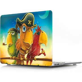 IVY Animal Case for MacBook Air 15 inch with M2 A2941 Hard Shell Case with Keyboard Cover - Love Elephant