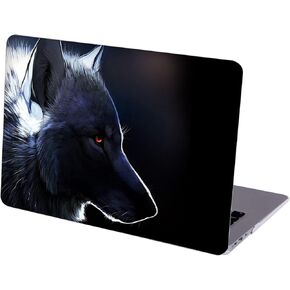 Compatible with MacBook Air 13.6-inch Hard Protective Shell Cace and Keyboard Cover ( A2681, M2 chip, 2022 Release ) - Night Wolf-2