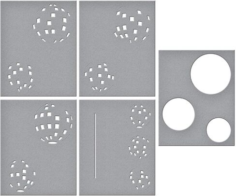 Spellbinders Layered Disco Impressions Stencil, Clear in Saudi Arabia
