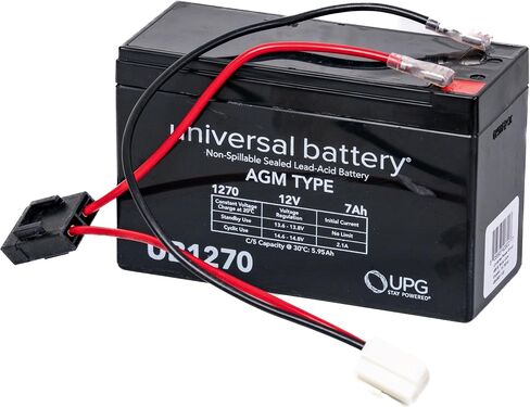 AlveyTech 12 Volt Battery Pack for Razor Power Core E90/90/E95/E90 Glow & E90 Accelerator Scooters (7 Ah, with Harness) - Replacement Single Premium Rechargeable AGM Battery with Wiring Harness in Saudi Arabia