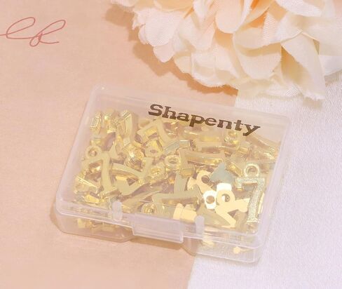Shapenty Number 7 Charms Alloy Metal Number Charm Pendants for DIY Craft Keychain Brooch Bracelet Wristbands Necklace Earring Jewelry Making Finding, 50PCS in Saudi Arabia