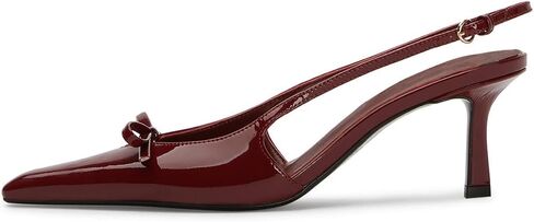 MAVMAX Slingback Heels for Women Kitten Heels with Bow Pointed Close Toe Pumps Dress Party Heeled Sexy Wedding Shoes in Saudi Arabia
