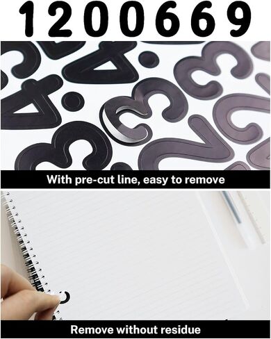 1 Inch Number Sticker, Black Self Adhesive Vinyl Number Sticker Decals for Marking, Labeling, Classifying and Sign, 18 Sheets(1944 Pieces) in Saudi Arabia