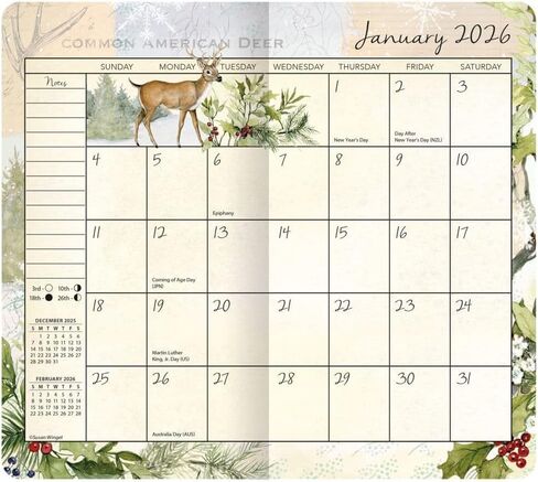 Lang Companies, Field Guide 2 Year 2026 Pocket Planner, 3.63'' X 6.5'', Weekly Calendar with Stapled Binding in Saudi Arabia