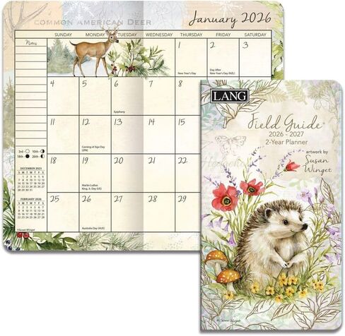 Lang Companies, Field Guide 2 Year 2026 Pocket Planner, 3.63'' X 6.5'', Weekly Calendar with Stapled Binding in Saudi Arabia