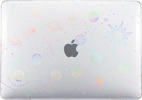 IVY Flash Clear Laptop Hard Shell Cases for MacBook Old Air 13 2010-2017 Model A1369 A1466 with Keyboard Cover - LT13 in Saudi Arabia