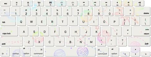 IVY Flash Clear Laptop Hard Shell Cases for MacBook Old Air 13 2010-2017 Model A1369 A1466 with Keyboard Cover - LT13 in Saudi Arabia