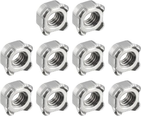 Square Nuts (M8 x 1.25mm) 20Pcs, Carbon Steel Welding Nut - for Agricultural Machinery, Pipe Furniture in Saudi Arabia