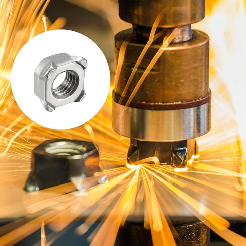 Square Nuts (M8 x 1.25mm) 20Pcs, Carbon Steel Welding Nut - for Agricultural Machinery, Pipe Furniture in Saudi Arabia