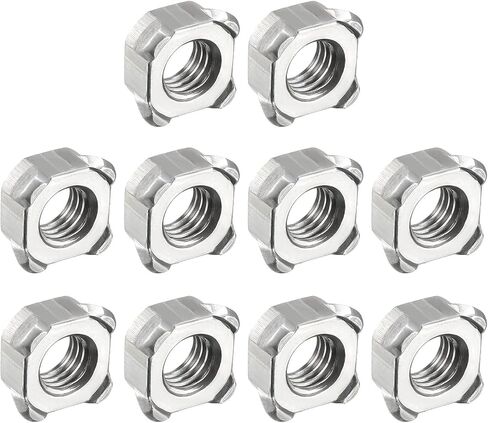 Square Nuts (M8 x 1.25mm) 20Pcs, Carbon Steel Welding Nut - for Agricultural Machinery, Pipe Furniture in Saudi Arabia