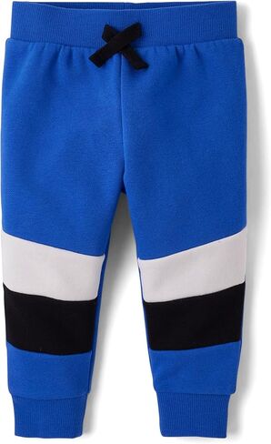The Children's Place Baby Boys' and Toddler Fleece Jogger Pants, Olive Cargo, 9-12 Months in Saudi Arabia