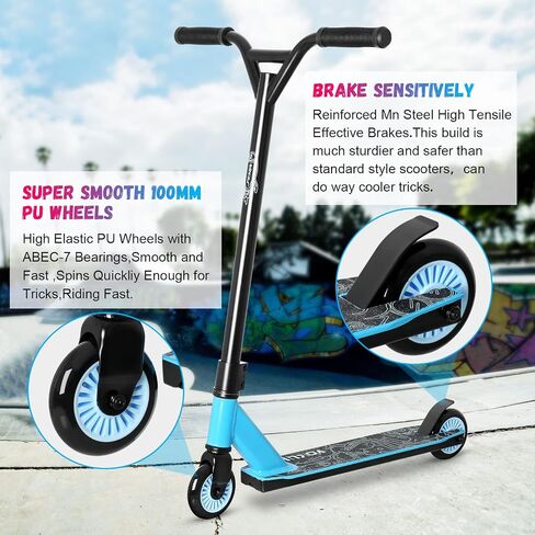 VOKUL Pro Scooters for Kids with Metal Wheels - Stunt Scooter for Boys Girls Teens Up 6 Years - Freestyle Tricks Scooter for BMX Entry Level in Saudi Arabia