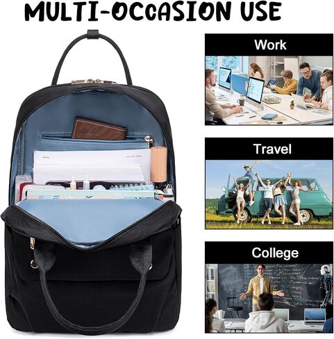 LOIDOU Laptop Backpack Women Travel Backpack 15.6 Inch Teacher Bag Waterproof College Backpacks Casual Daypack for School Work Commuter(Multi Pocket) in Saudi Arabia