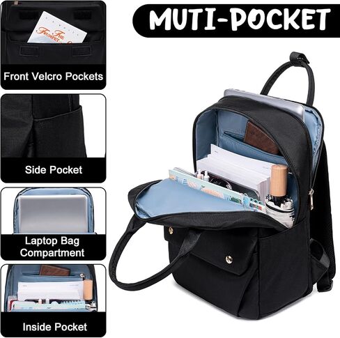 LOIDOU Laptop Backpack Women Travel Backpack 15.6 Inch Teacher Bag Waterproof College Backpacks Casual Daypack for School Work Commuter(Multi Pocket) in Saudi Arabia