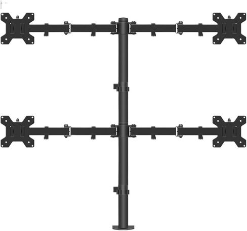 Four-Screen Monitor Stand Hanger Splicing Computer Desktop Upper and Lower Multi-Screen Lift Rotating Base Shelf(Four Screen Base) in Saudi Arabia