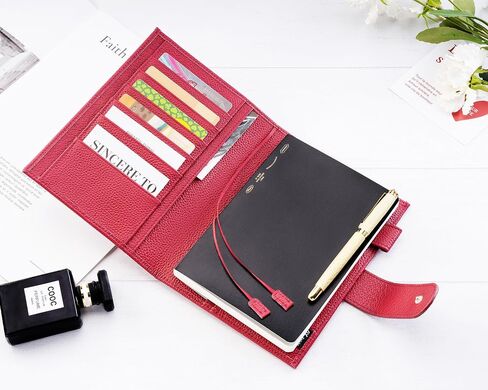 B6 Leather Planner Cover for Stalogy, Midori, Leuchtturm1917, and More - with Pen Loop, Card Slots, Back Pocket, and Bookmarks (Beige) in Kuwait