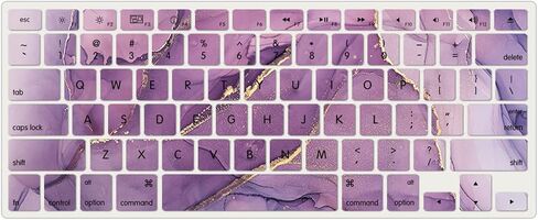 علبة الرخام الملونة اللبلاب لـ MacBook Air (11 بوصة ، نماذج: A1370 / A1465) علبة قذيفة صلبة مع مجموعة غطاء لوحة المفاتيح - I in Kuwait