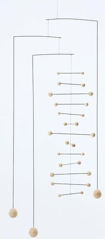 Counterpoint Hanging Mobile - Black Color - 14 Inches - Steel - Handmade in Denmark by Flensted in Saudi Arabia
