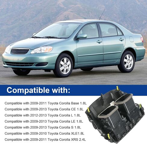 Center Dash A/C Outlet Air Vent Panel Compatible with 2008-2013 Toyota Corolla Replace# 55663-02060, 55670-02160 in Kuwait