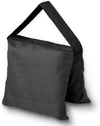 EMART Sandbags 8 Packs, Weight Bag Heavy Duty Saddlebags Sand Bag for Photography, Backdrop Stand, Light Stand, Tripod, Photo Video Studio, Canopy, Patio, Tent - Black in Saudi Arabia