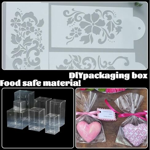 صفائح خلات 12 بوصة × 40 قدمًا 4 ملل ورقة mylar للحرف اليدوية وورقة استنسل فارغة واضحة لمشاريع DIY وآلات القطع in Saudi Arabia