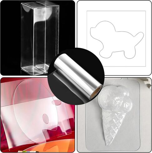 صفائح خلات 12 بوصة × 40 قدمًا 4 ملل ورقة mylar للحرف اليدوية وورقة استنسل فارغة واضحة لمشاريع DIY وآلات القطع in Saudi Arabia