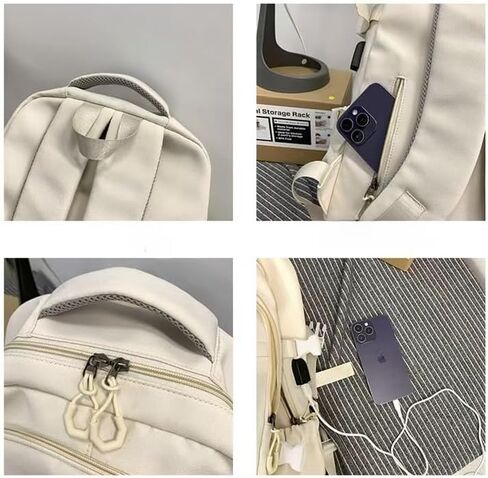 Preppy Backpack for Women Teen Girls Boys Large Laptop Bookbag Casual College Daypack Cute Aesthetic School Supplies in Kuwait