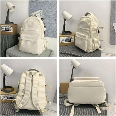 Preppy Backpack for Women Teen Girls Boys Large Laptop Bookbag Casual College Daypack Cute Aesthetic School Supplies in Kuwait
