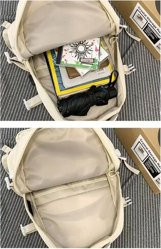 Preppy Backpack for Women Teen Girls Boys Large Laptop Bookbag Casual College Daypack Cute Aesthetic School Supplies in Kuwait