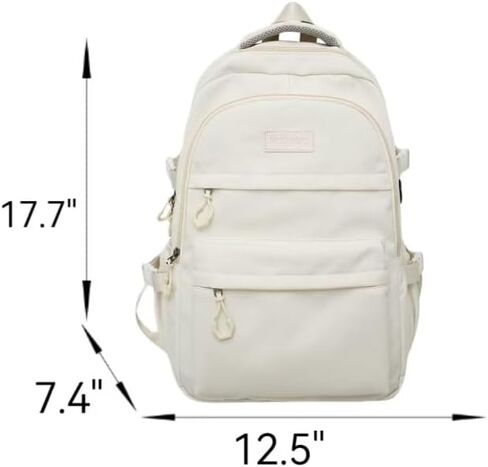 Preppy Backpack for Women Teen Girls Boys Large Laptop Bookbag Casual College Daypack Cute Aesthetic School Supplies in Kuwait