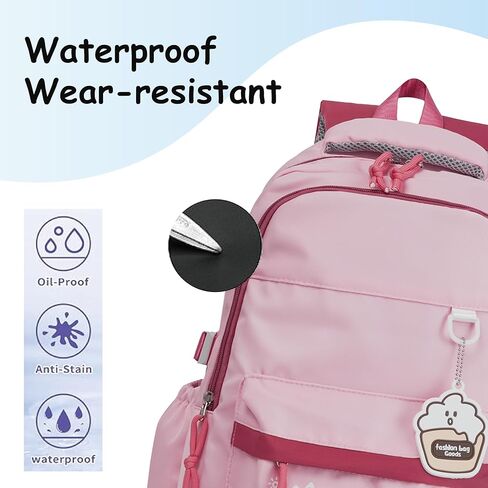 Geerlaqaly backpack set, casual backpack with lunch box and coin purse, unisex, 15.6-inch laptop, large capacity backpack, lightweight, anti-theft and waterproof, suitable for daily travel,black in Kuwait